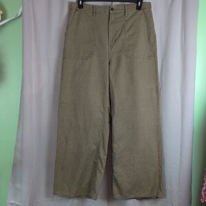 Olive Wide Leg Women's Pants